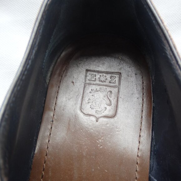 Ermenegildo Zegna ITALY Brown Leather Dress Loafer Shoes US 9.5 Double Monk main image 8